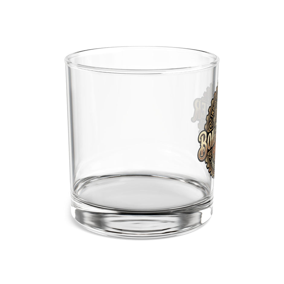 Boilermaker Logo 10oz Rocks Glass — Industrial Bar Whiskey Tumbler - DCA0197
