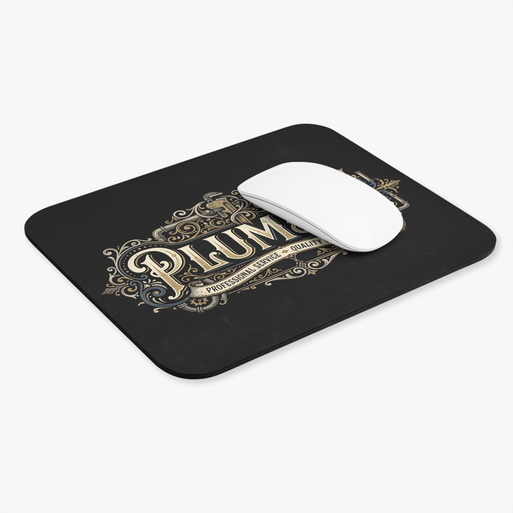 Plumber Vintage Sign Rectangle Mouse Pad — DCA0312
