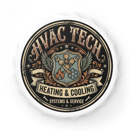 HVAC Tech Bottle Opener — Heating & Cooling Systems Service Metal Opener - HVAC Tech - DCA0171