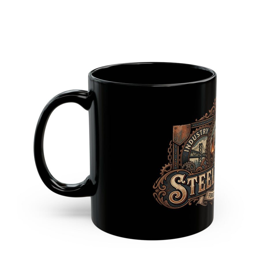 Steel Worker Black Coffee Mug – 