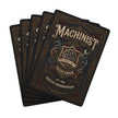 Machinist Tradesman Poker Playing Cards — Vintage Industrial Ace Spade Deck - DCA0414