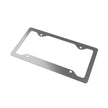 HTBA Metal License Plate Frame —  Brushed Steel Car Plate Frame