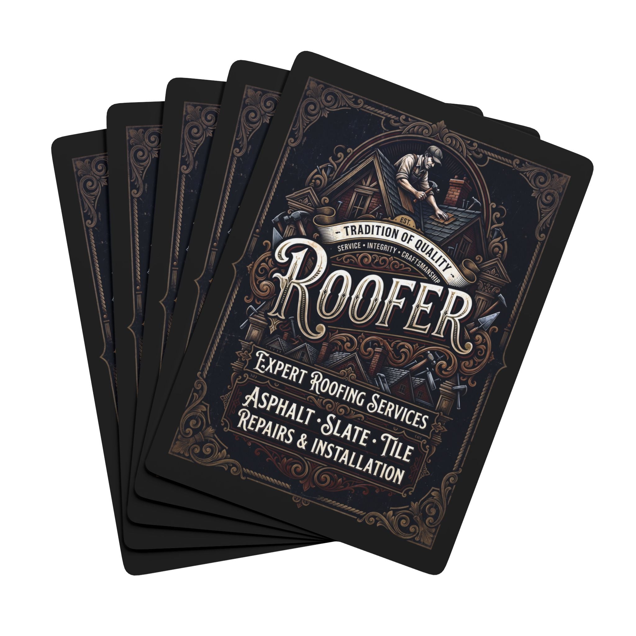 Roofer Poker Playing Cards — DCA0363
