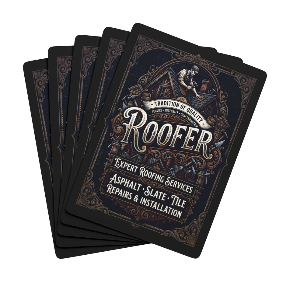 Roofer Poker Playing Cards — DCA0363