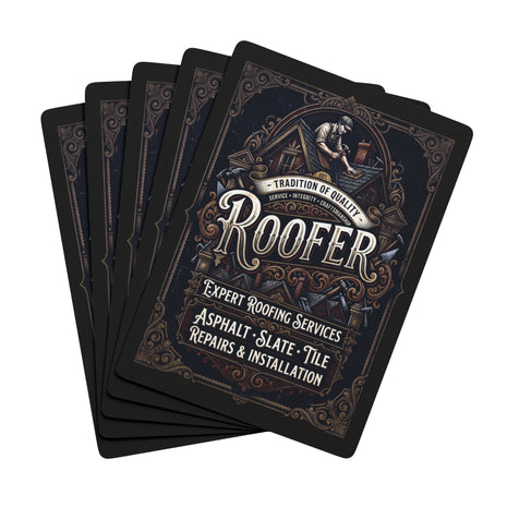Roofer Poker Playing Cards — DCA0363