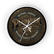 Plumber Vintage Emblem Wall Clock — Repairs • Service • Emergency - DCA0398