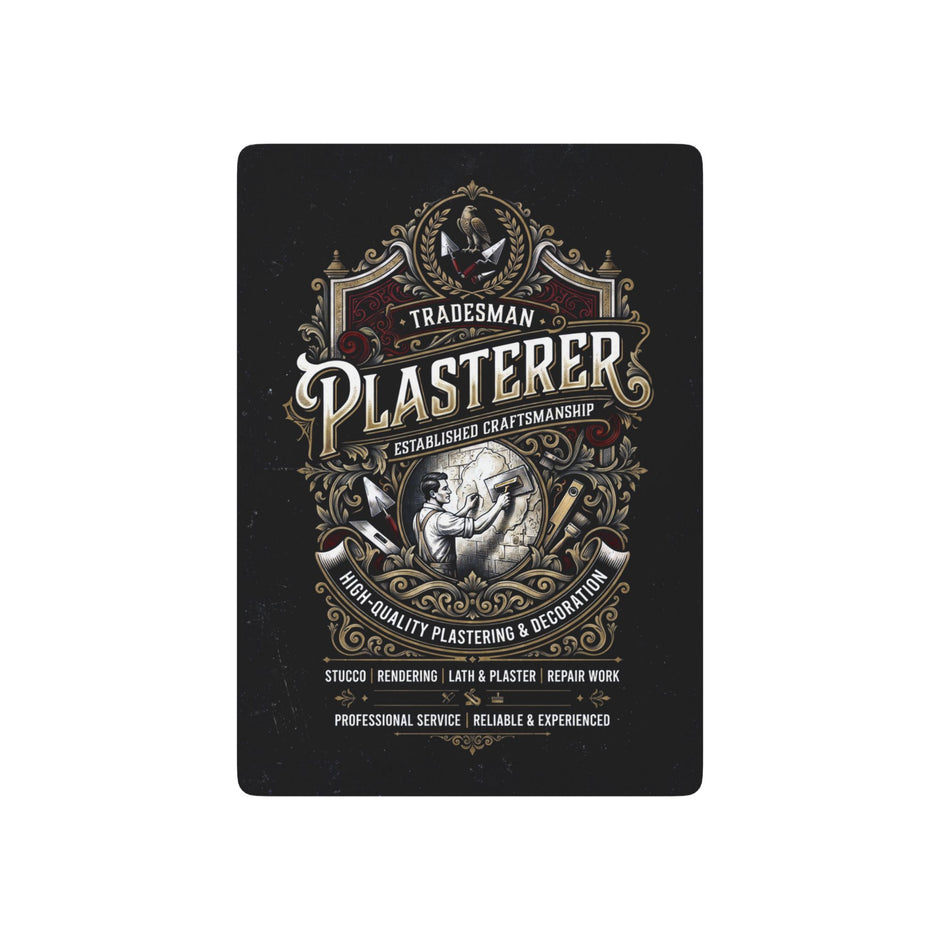 Plasterer Tradesman Vintage Playing Cards – Classic Poker Deck - DCA0361