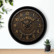 Millwright Vintage Industrial Wall Clock — Steampunk Workshop Decor - DCA0392