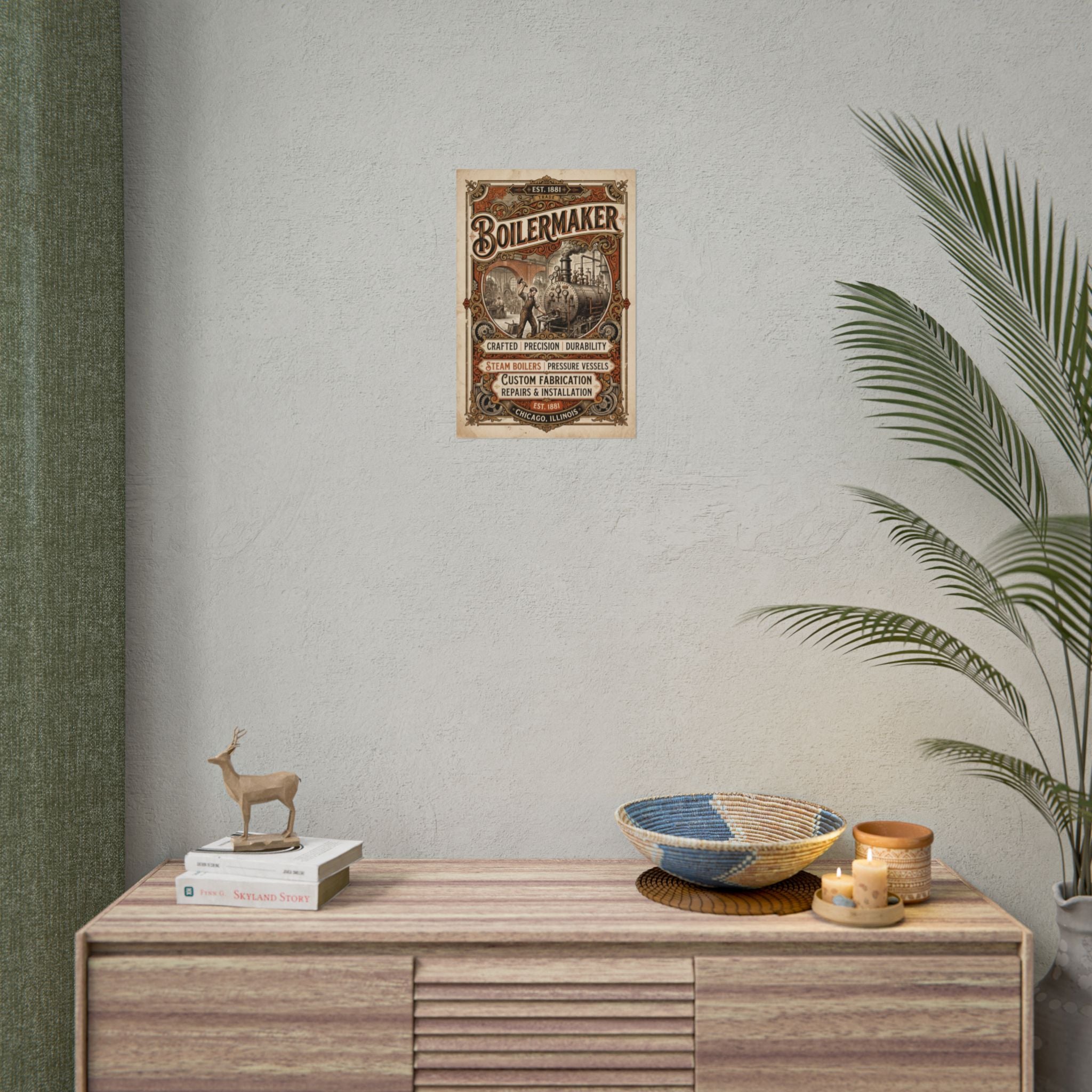 Boilermaker Vintage Industrial Rolled Poster — DCA0367