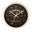 Ironworker Vintage Wall Clock — Structural Steel Erection & Rigging Decor - DCA0388