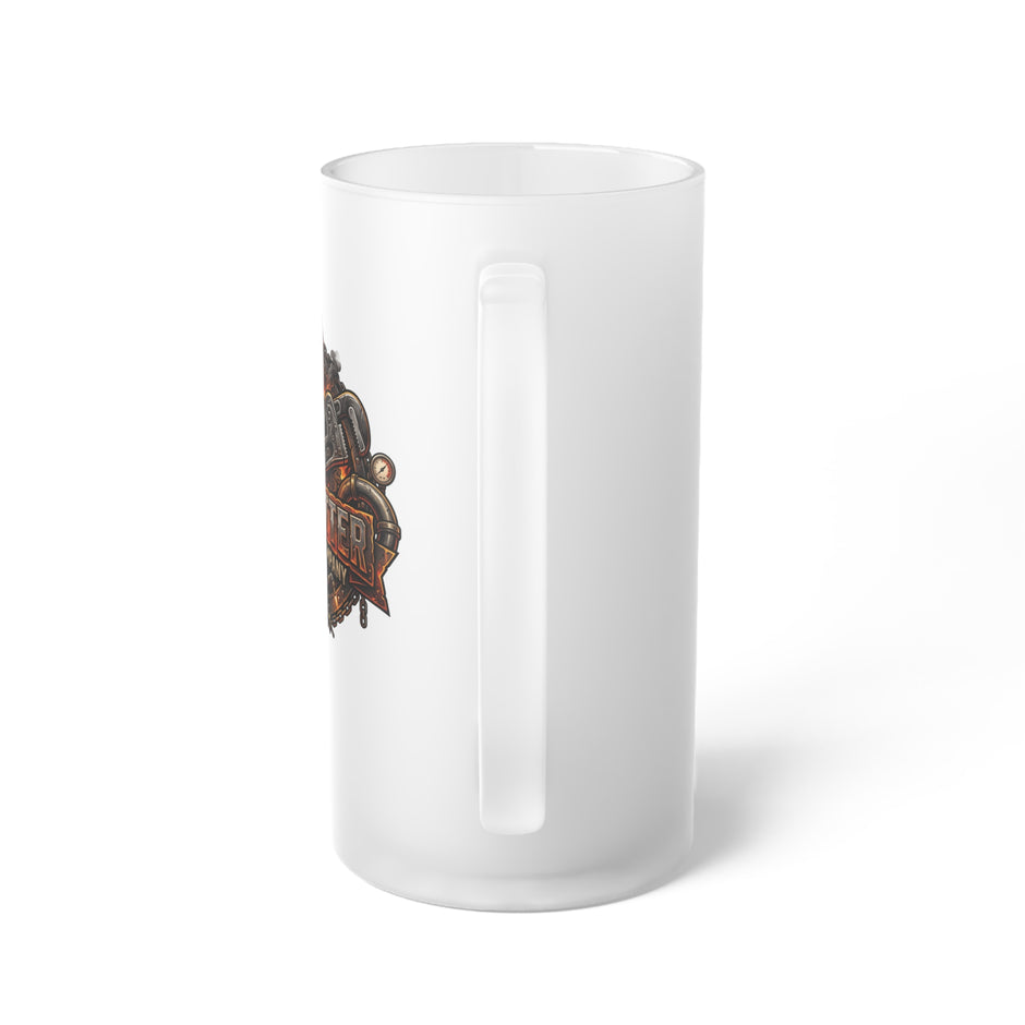 Pipefitter Trade 16 oz Frosted Glass Beer Mug - DCA0518
