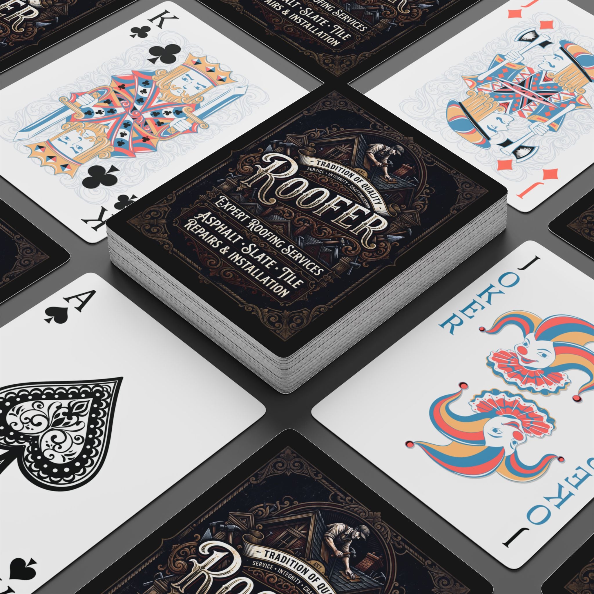 Roofer Poker Playing Cards — DCA0363