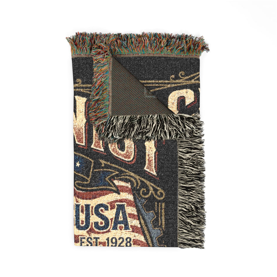 Machinist Woven Blanket — American Pride Throw