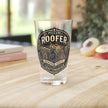 Roofer Vintage Emblem Pint Glass — 16oz Craftsman Beer Glass - DCA0189