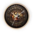 Ironworker Wall Clock — Vintage Industrial Forge Design (Industry • Craft • Strength) - DCA0388
