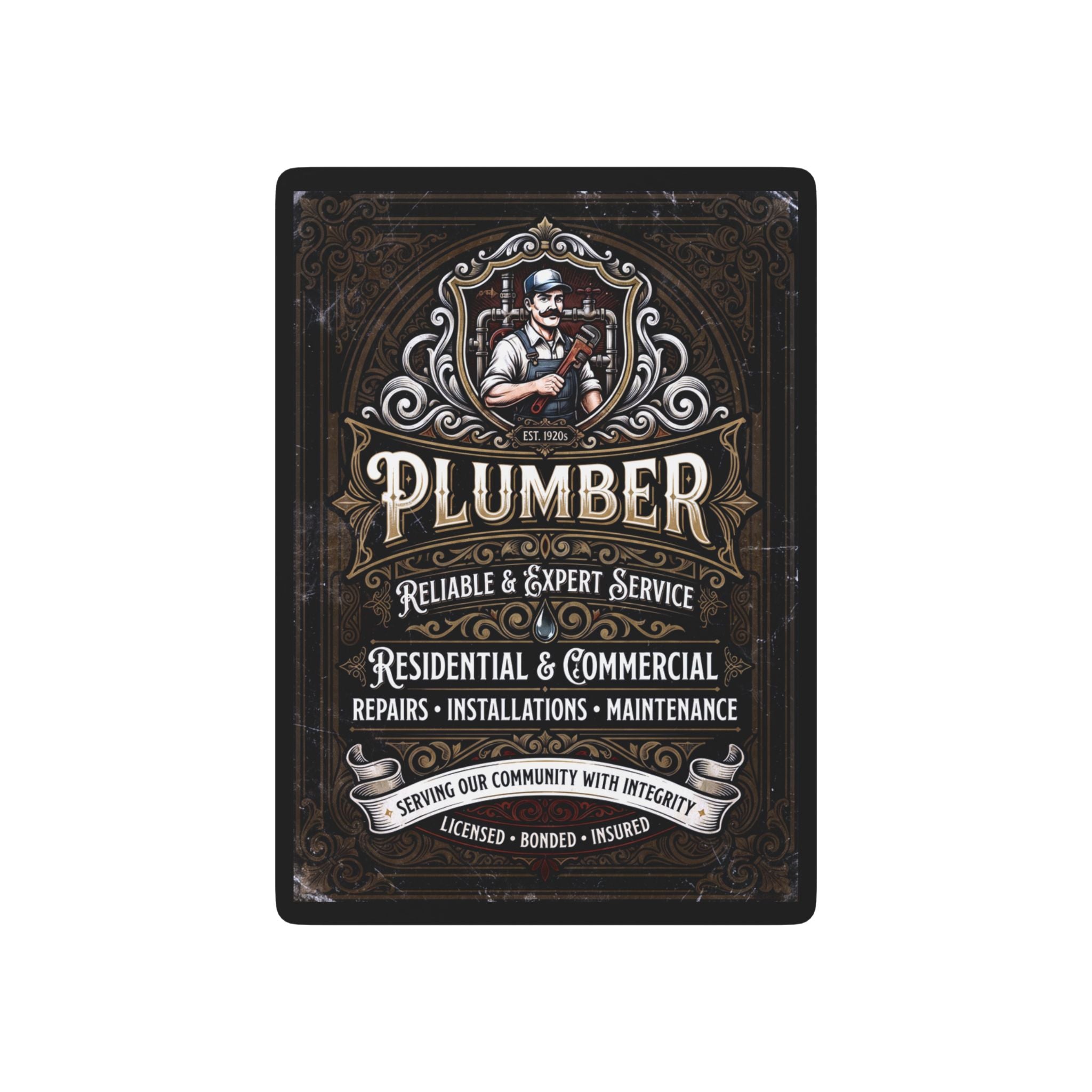 Plumber Vintage Playing Cards – DCA0362