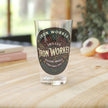 Iron Worker Pint Glass — Skilled Iron Worker Vintage Logo 16oz - DCA0257