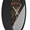 Heavy Equipment Operator Wall Clock — Construction Crew Vintage Badge Clock - DCA0386