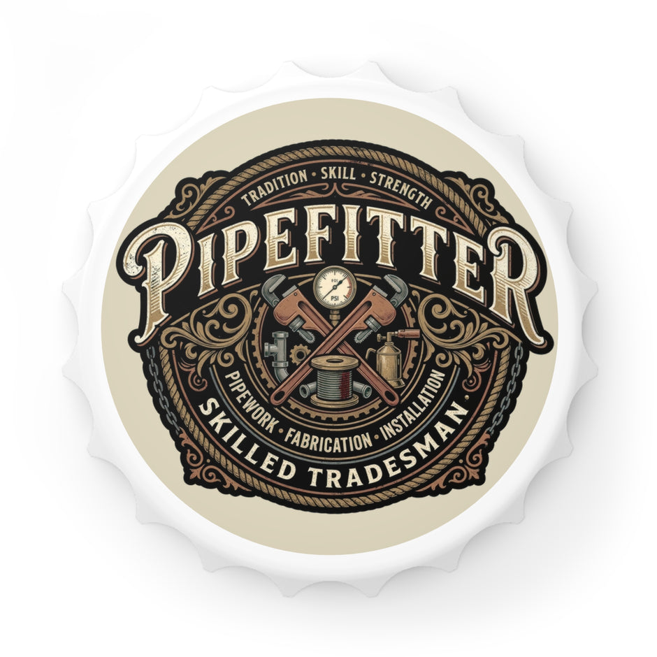 Pipefitter Service & Repair Bottle Opener — Vintage Tools Design - DCA0175