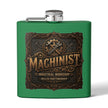 Machinist Flask — 6oz Stainless Steel Industrial Workshop Hip Flask - DCA0426