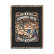 Heavy Equipment Operator Woven Blanket — American Pride Flag Design