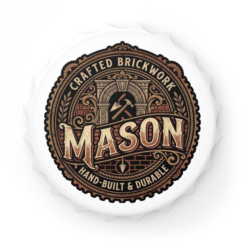 Mason Bottle Opener — Crafted Brickwork, Hand-Built Durable Metal Opener - Mason - DCA0178