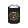 Carpenter Can Cooler — Retro Woodworking Logo Beverage Insulator - DCA0286