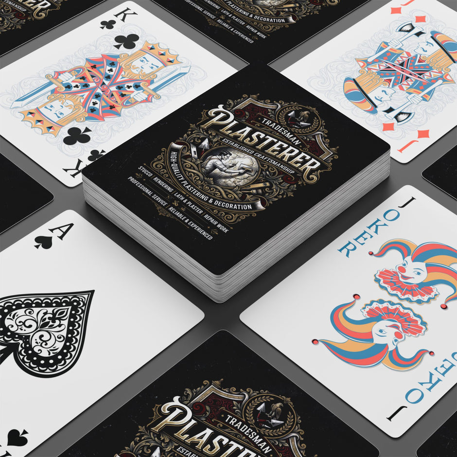 Plasterer Tradesman Vintage Playing Cards – Classic Poker Deck - DCA0361