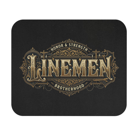 Linemen Mouse Pad — Honor & Strength Brotherhood Mouse Pad - DCA0319