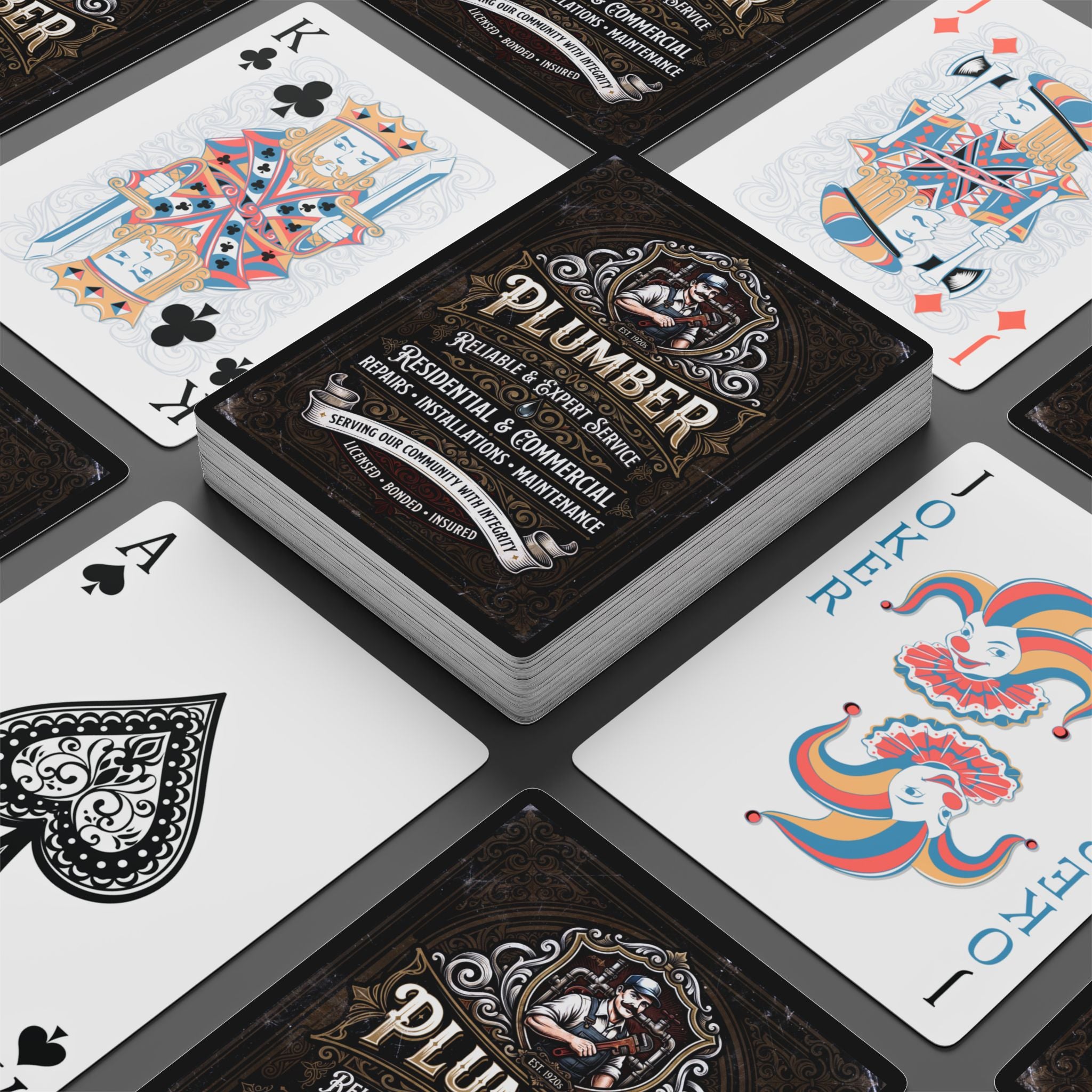Plumber Vintage Playing Cards – DCA0362