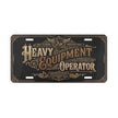 Heavy Equipment Operator Vanity Plate — Vintage Industrial License Plate - DCA0273
