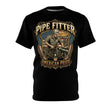 Pipe Fitter American Pride Tee — Vintage Patriotic Tradesman T-Shirt - DCA0332