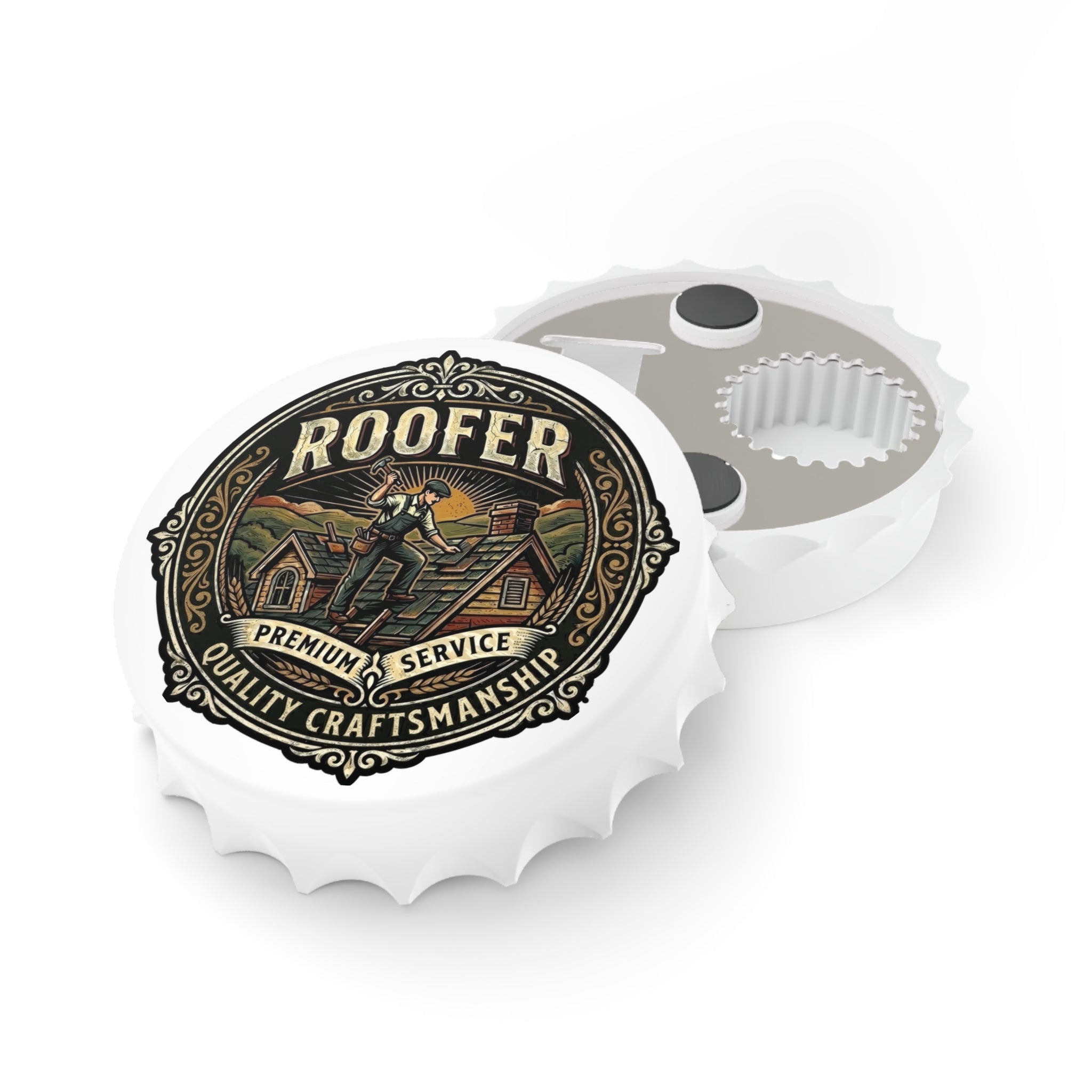 Roofer Bottle Opener – Vintage Roofing Craftsman Design - Roofer - DCA0180