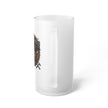 Carpenter Frosted Glass Beer Mug — Saw & Axe-Style Logo - DCA0506