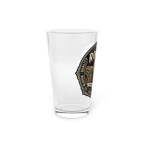 Roofer Vintage Emblem Pint Glass — 16oz Craftsman Beer Glass - DCA0189