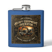 Heavy Equipment Operator Flask — 6oz Stainless Steel Hip Flask - DCA0422