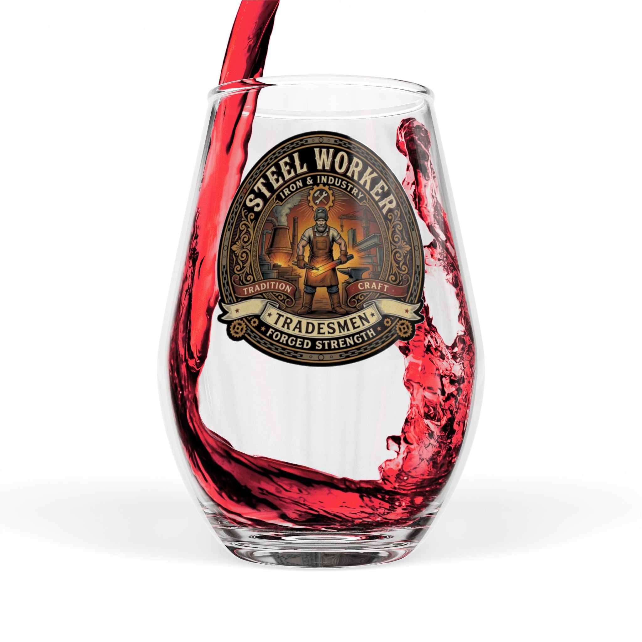 Steelworker Stemless Wine Glass — (11.75 oz) - DCA0349