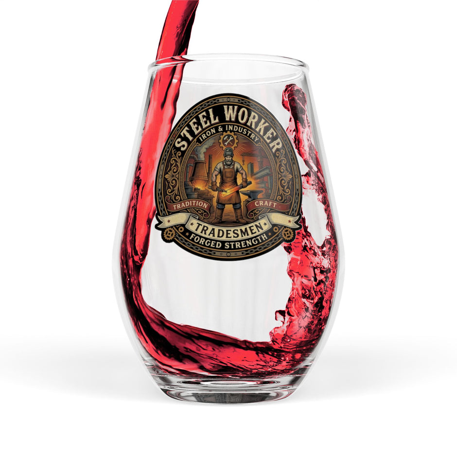 Steelworker Stemless Wine Glass — (11.75 oz) - DCA0349