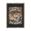 Heavy Equipment Operator Woven Blanket — American Pride Flag Design