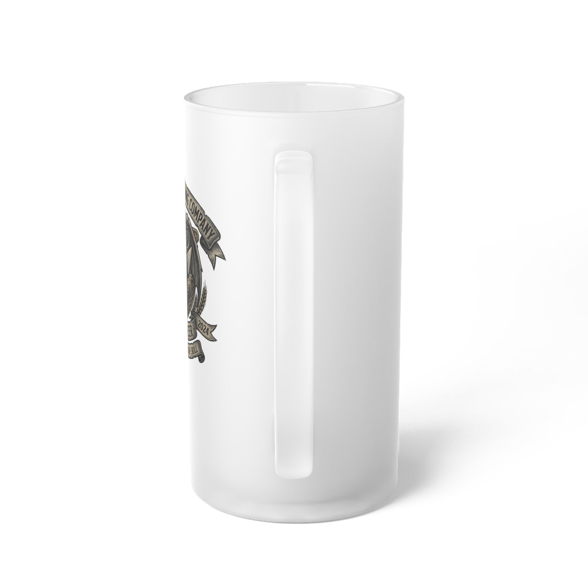 Plasterer Frosted Glass Beer Mug – Plasterer Trade Gift - DCA0519