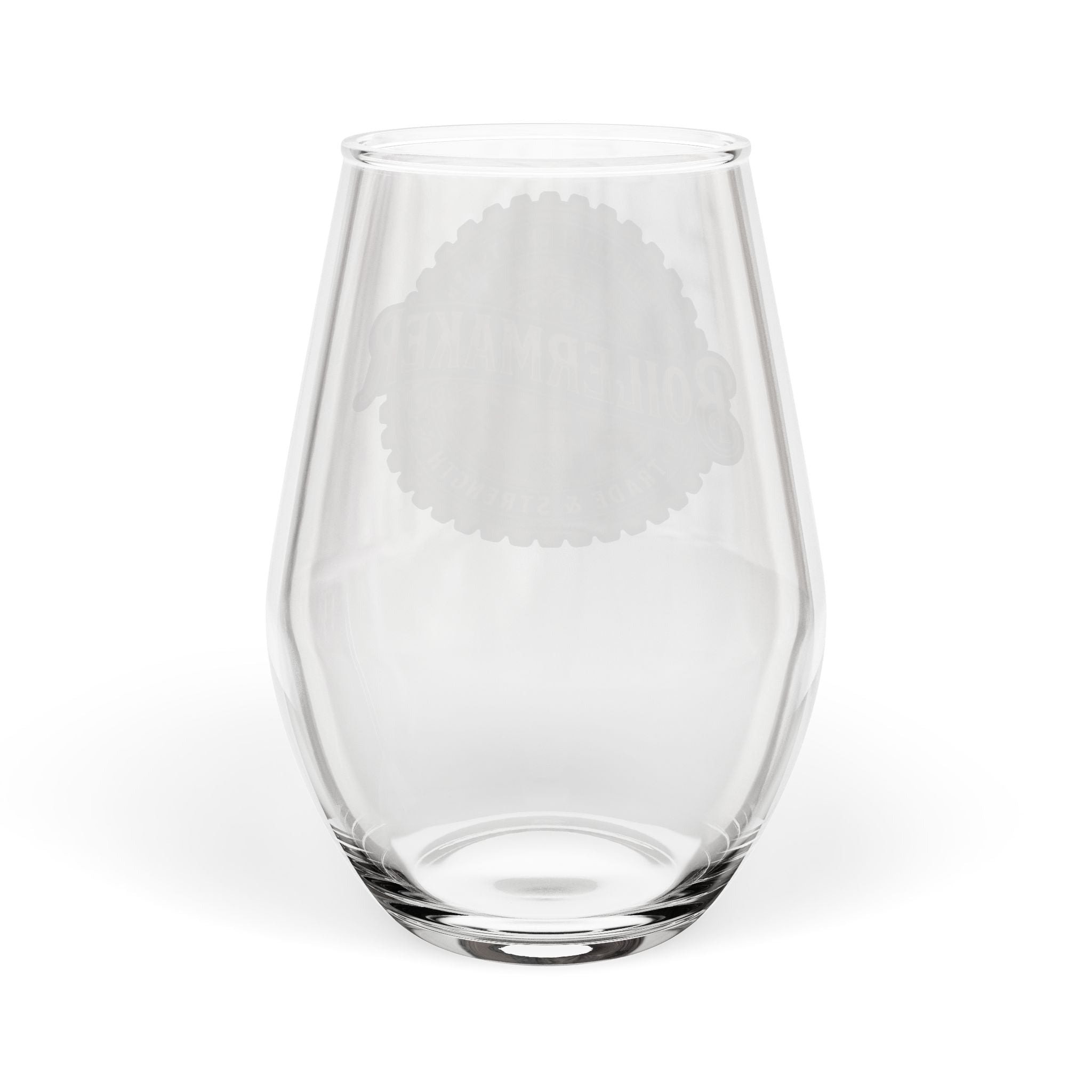 Boilermaker Industrial Crest Stemless Wine Glass – 11.75 oz - DCA0334