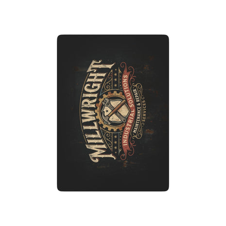 Vintage Millwright Poker Playing Cards — Ornate Ace Spade Deck for Gamers & Collectors