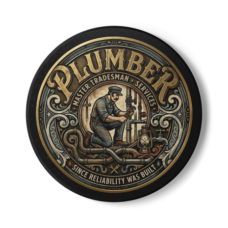 Plumber - Master Tradesman Ceramic Coaster — DCA0239