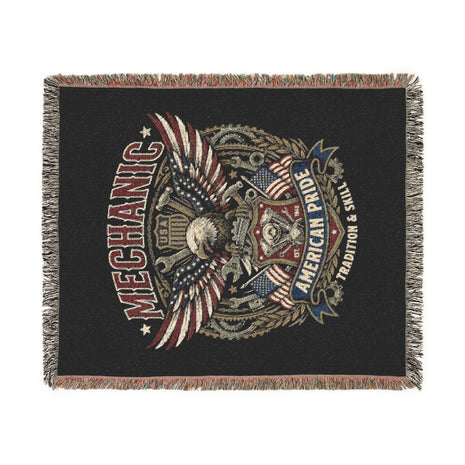 Mechanic Woven Blanket — American Pride Eagle Throw