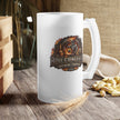 Boilermaker Frosted Beer Mug — Bold Flaming Skull Brew Glass (16 oz) - DCA0505