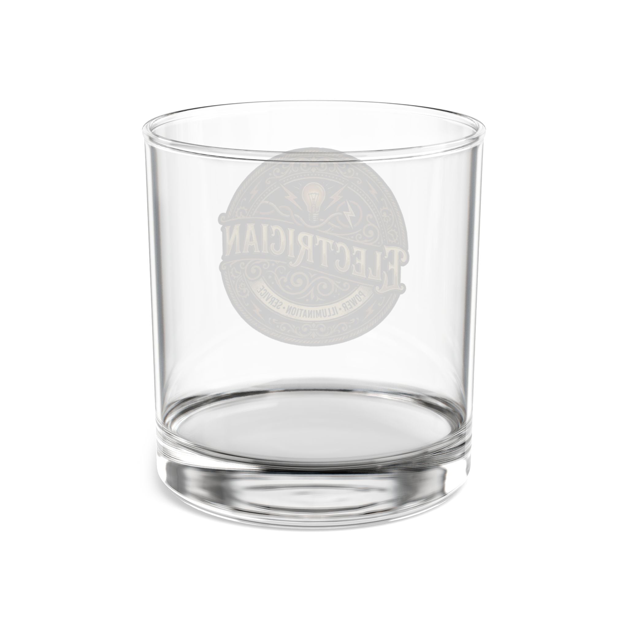 Electrician Vintage Emblem 10oz Rocks Glass – Whiskey & Scotch Tumbler - Electrician - DCA0199