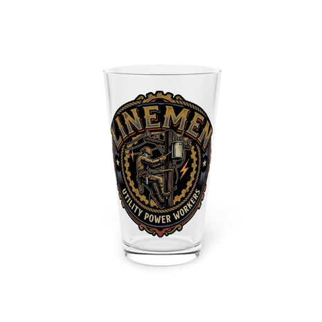 Linemen Utility Power Workers 16oz Pint Glass - DCA0149