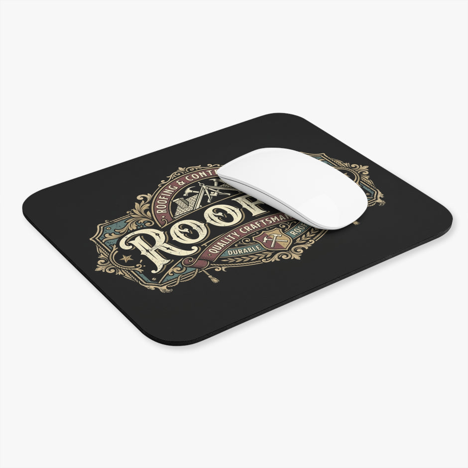 Roofer Vintage Emblem Mouse Pad — DCA0313