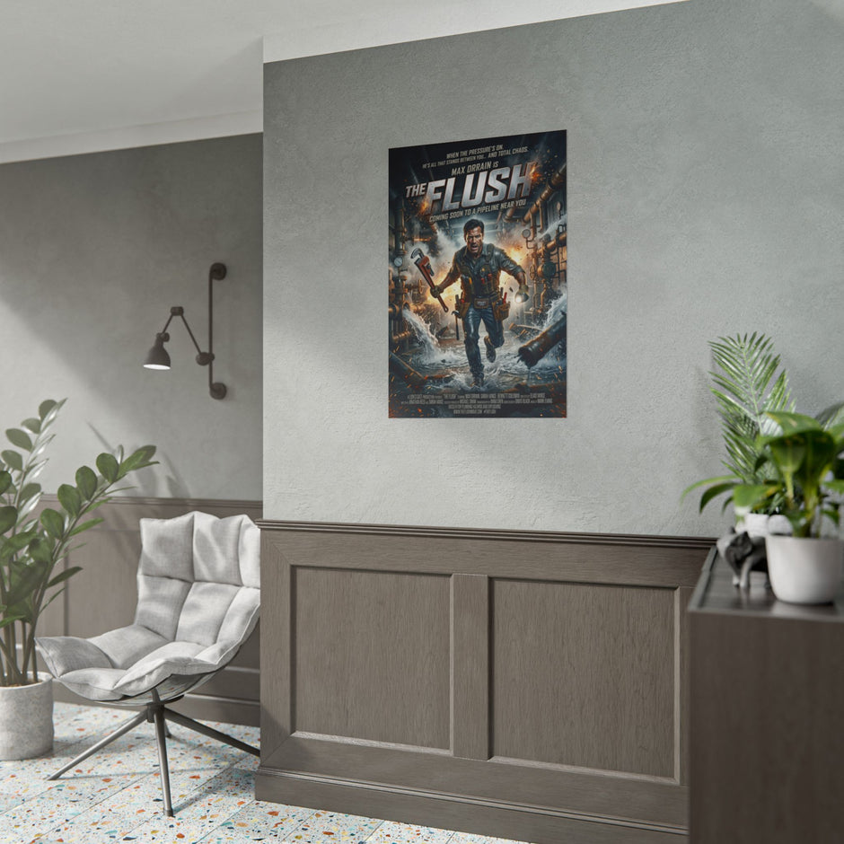 Plumber - The Flush — Plumber Action Movie Rolled Poster - DCA0474