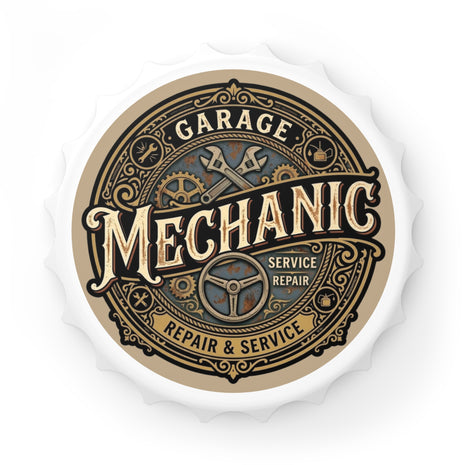 Mechanic Garage Bottle Opener — Vintage Auto Repair Logo - Mechanic - DCA0170